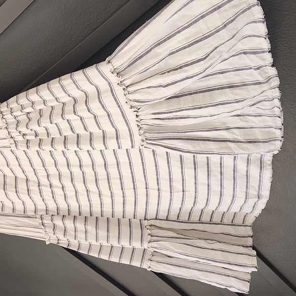 {Splendid} Linen-blend Thira Dress in Rasmus Stripe Size Small - Picture 8 of 14